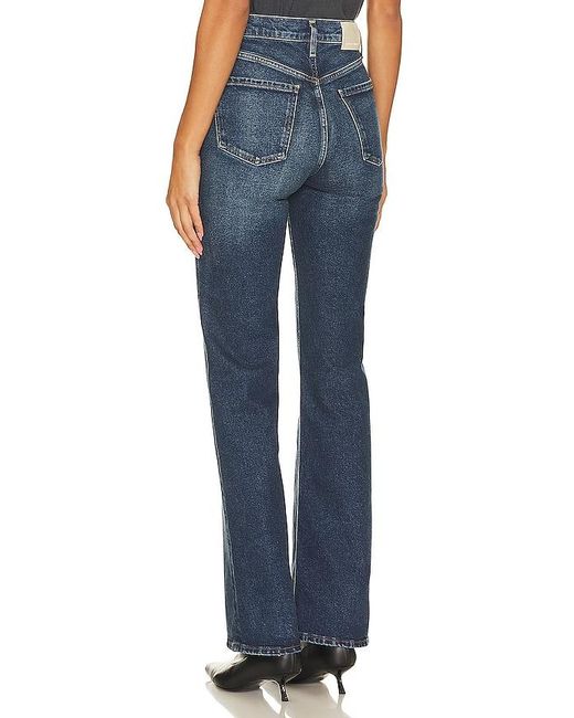 Citizens of Humanity Blue Vidia Mid Rise Boot