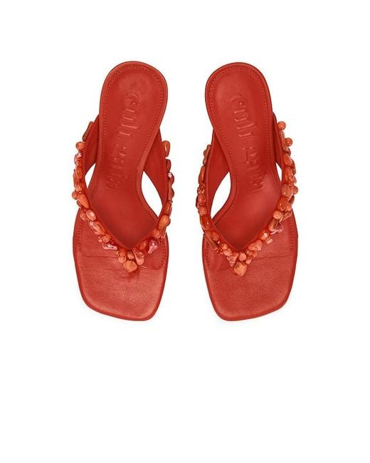Cult Gaia Red Abi Sandal