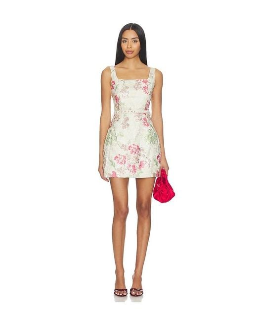 Elliatt Red Greta Square Neck Mini Dress
