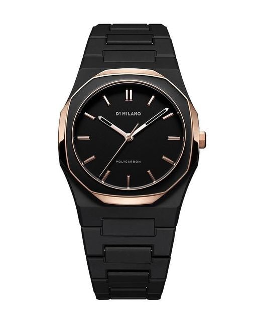 D1 Milano Black Polycarbon 37Mm Watch for men