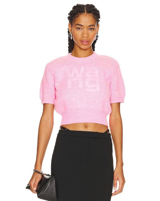 alexander wang pink tee