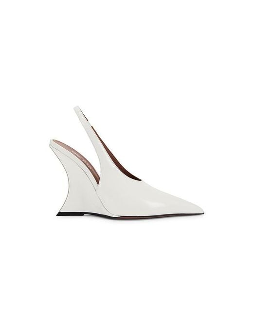 Paris Texas White Nina Slingback 105
