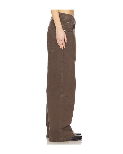 Jaded London Brown Colossus Wide Leg Jeans