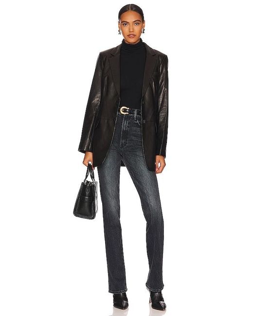 Enza Costa Black Cashmere Halter Turtleneck