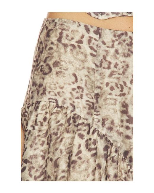 Bardot Natural Hildie High Waisted Midi Skirt