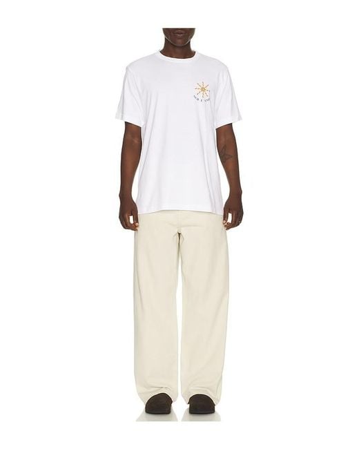 Frescobol Carioca White Dinis Cotton Sol E Mar Print T-Shirt for men