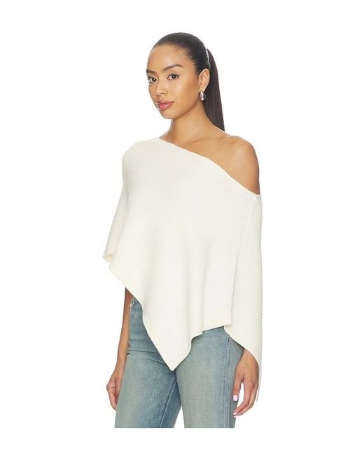 Lioness White Luminous Poncho