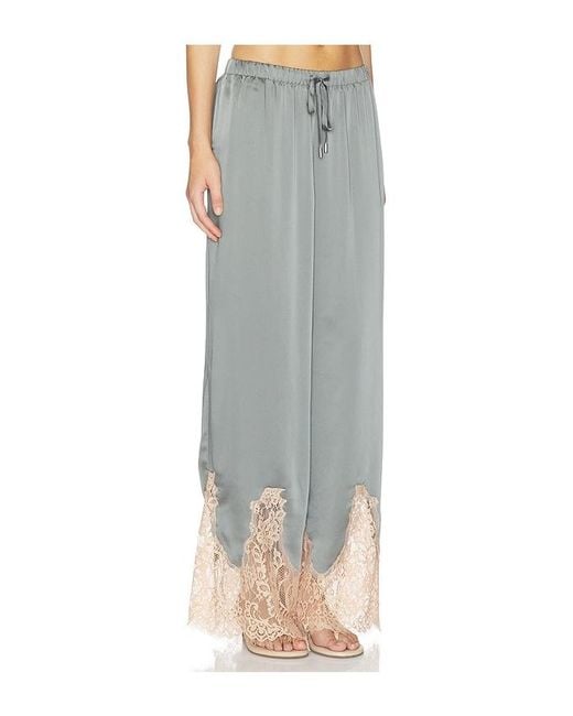 L'Agence Gray 'Agence Mirel Lace Trim Drawstring Pant