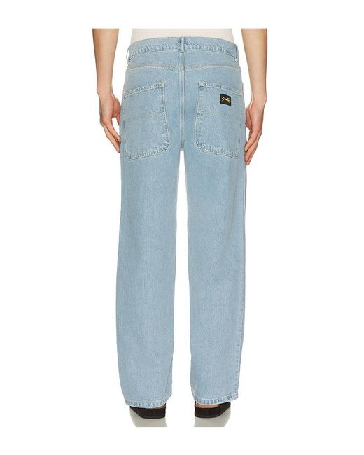 Stan Ray Blue Wide Denim Jeans for men