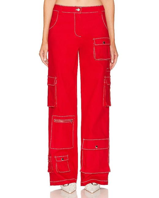 BY.DYLN Red Tyler Pants