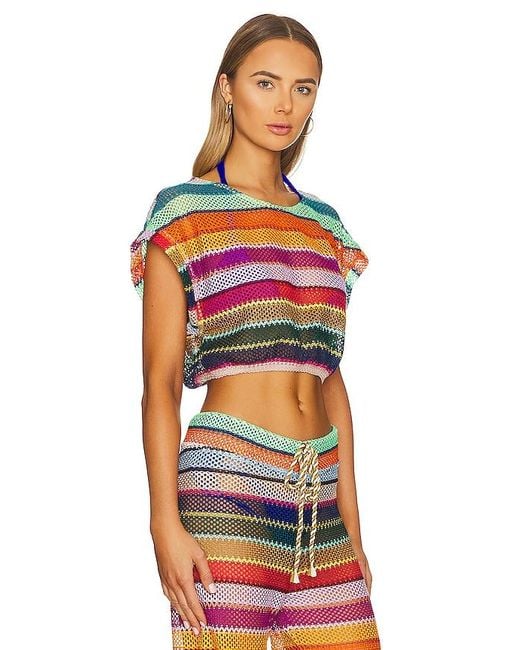 PQ Swim Red Renee Crop Top