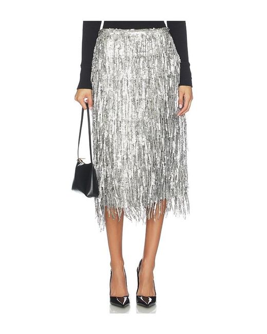 Rag & Bone Black Billie Sequin Midi Skirt