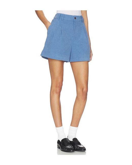 Varley Blue Jorden Pleat Short