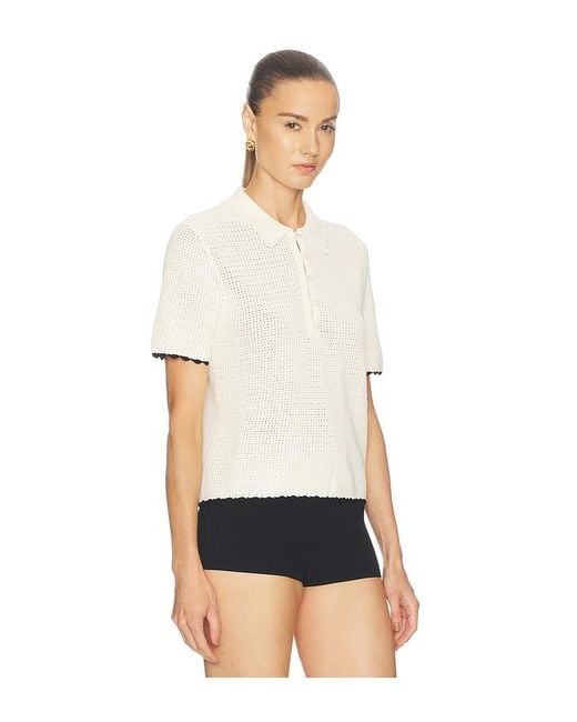 FRAME White The Textured Polo