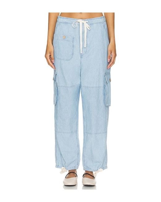 Polo Ralph Lauren Blue Cargo Ankle Pant