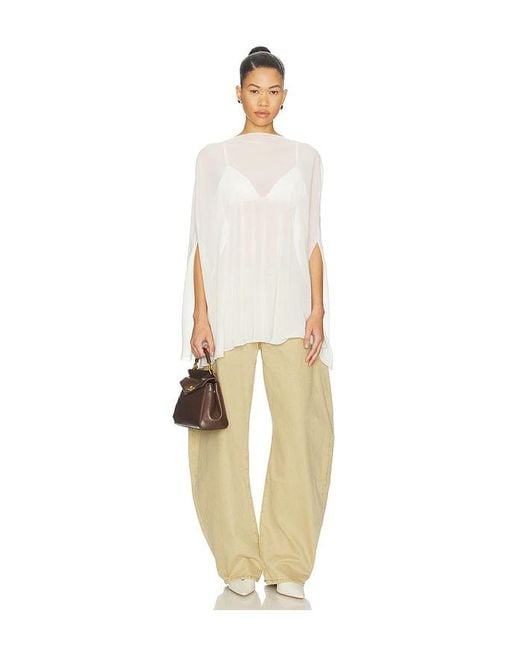 Lioness White Aura Poncho