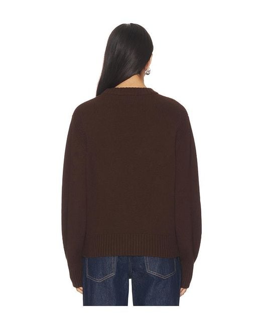 ALIGNE Brown Pullover Mit Rundhalsausschnitt Dion