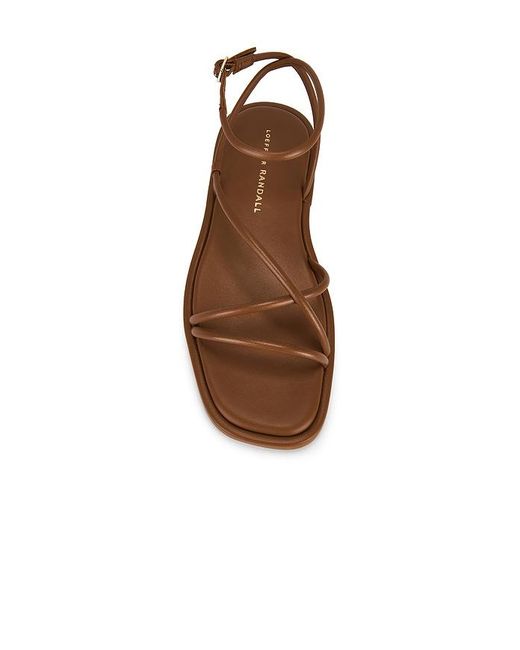 Loeffler Randall Multicolor Noor Strappy Ankle Wrap Flat Sandal