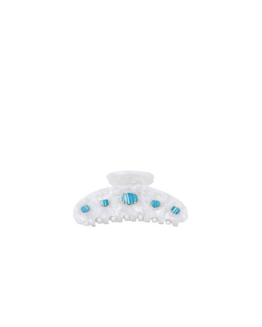 Lele Sadoughi Blue Large Cabochon Claw Clip