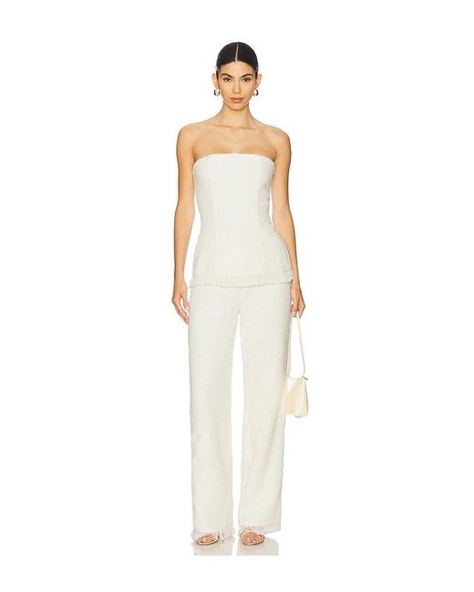 SNDY'S White Piper Top