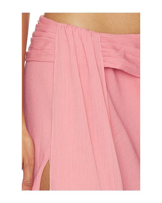 Lovers + Friends Pink Judy Maxi Skirt