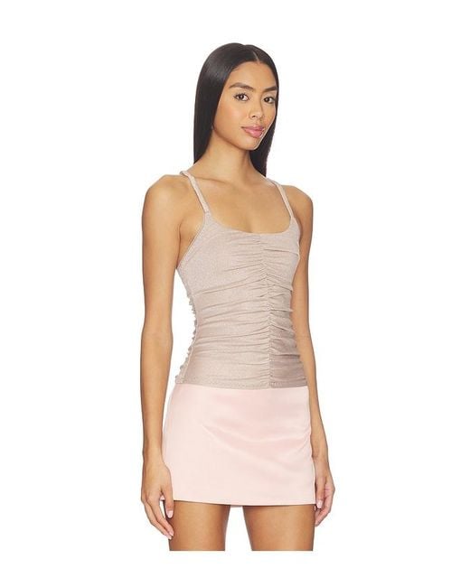Free People Pink Shimmer Shimmer Cami Lure