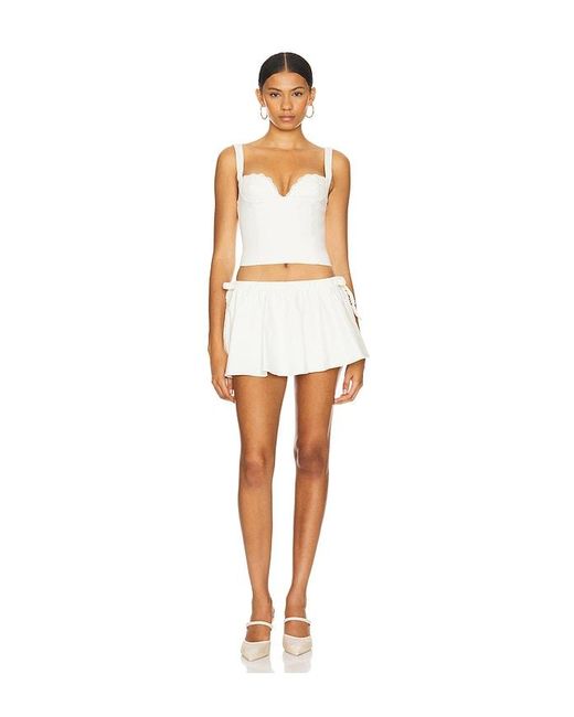 LOBA White Luisa Mini Skort