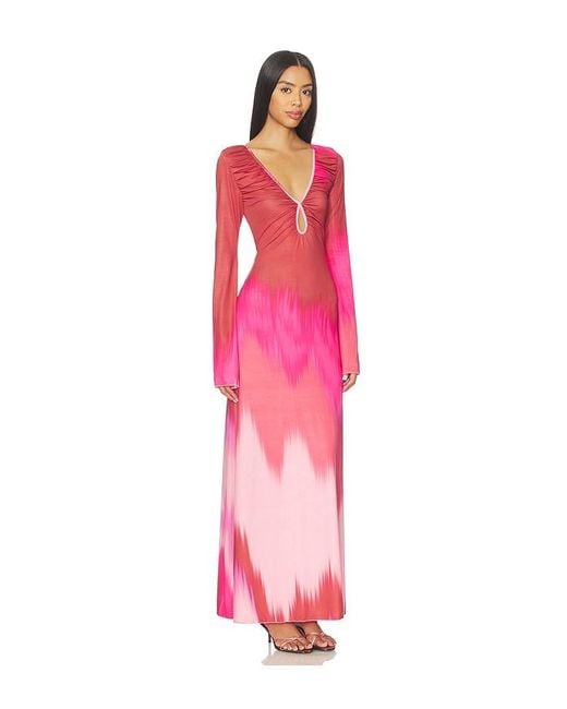 Eywasouls Malibu Pink Diana Bell Dress