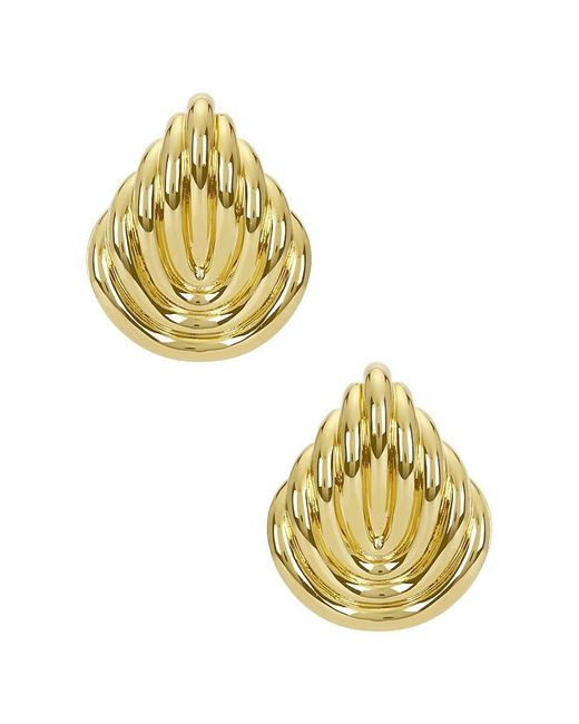 Pendientes De Tachuela Jc1 En Color Oro Metálico Talla En Julietta de color Metallic