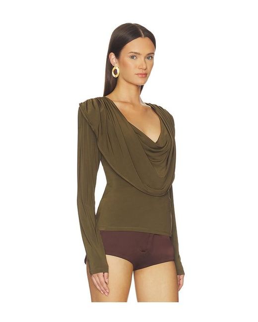 Gestuz Green Laily Long Sleeve Top