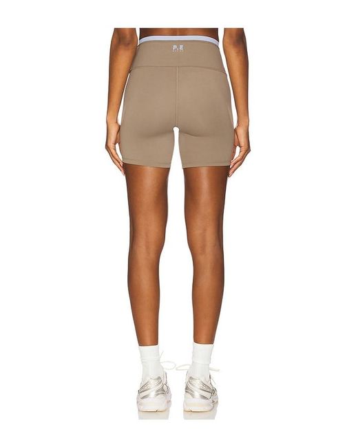P.E Nation White Stellar 5 Bike Short