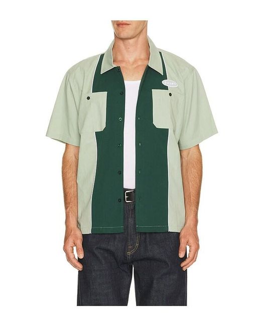 Huf Green Urethane Work Shirt for men