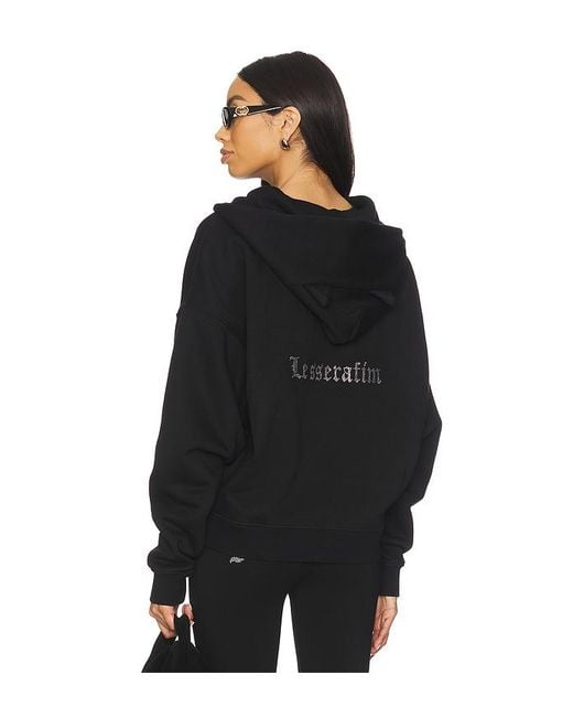 GUIZIO Black X Revolve X Le Sserafim Shiba Zip Up Hoodie
