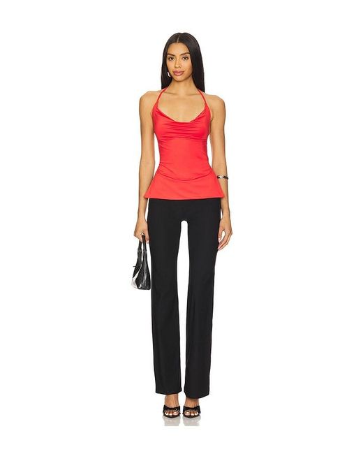 superdown Red Clover Halter Top