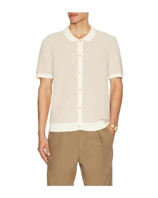 Onia Pullover-Hemd Linen in Natural für Herren