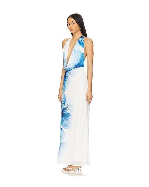 Runaway the Label Blue Jasmina Maxi Dress