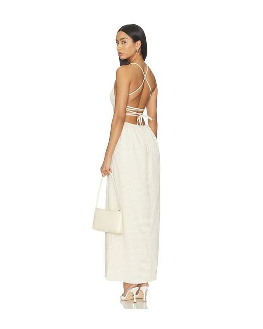 MORE TO COME White Norma Maxi Dress
