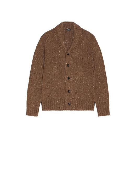 Cárdigan Corden En Color Marrón Talla (También En M, Xl/1X) Rails de hombre de color Brown