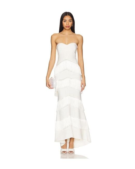 House of Harlow 1960 X Revolve Hera Fringe Maxi Dress in White