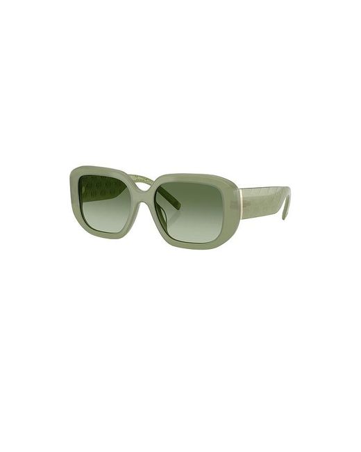 Tory Burch Green Square Sunglasses