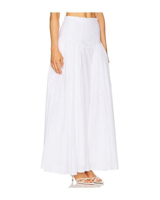 Bardot White Amorette Maxi Skirt