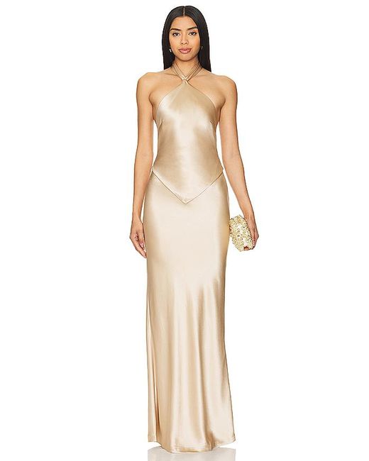 retroféte Natural Abendkleid Ester