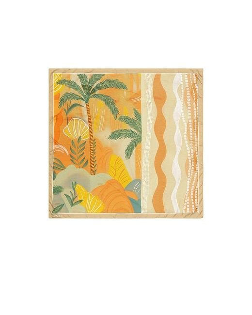 Ettika Yellow Coastal Palm Scarf