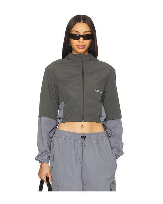 Off-White c/o Virgil Abloh Gray Jacke Off Parachute