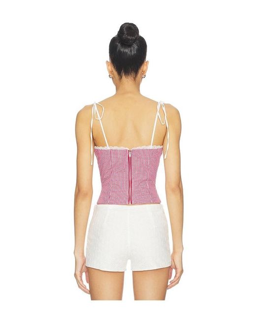 MORE TO COME White Roslyn Top