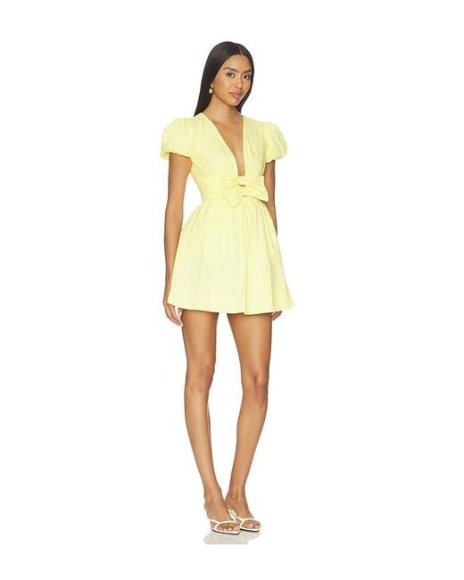 MORE TO COME Yellow Ilianna Mini Dress