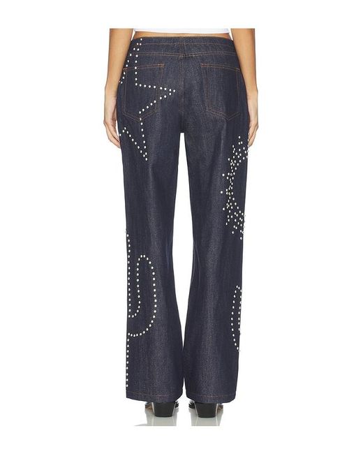 Urban Outfitters Blue Texas Sun Wide Leg