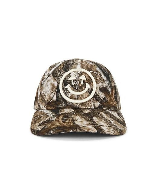 Happy Caps Natural Classic Logo Dad Hat