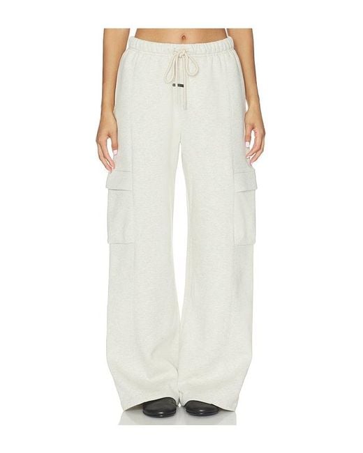 Fear Of God White Cargo Relaxed Sweatpant