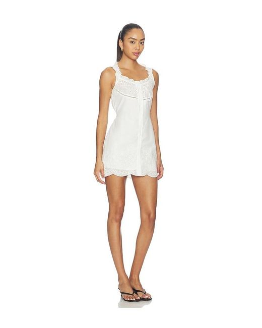 MORE TO COME White Zilpah Mini Dress